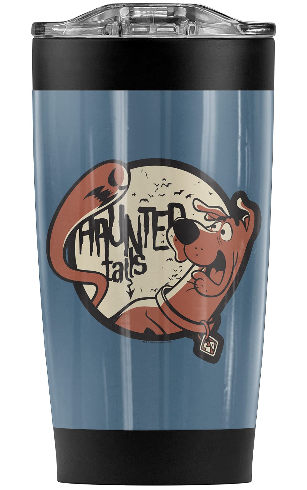 Scooby-Doo Haunted Tails 20oz Stainless Steel Vacuum Insulated Tumbler - Double Wall Coffee Travel Mug with Leakproof Sliding Lid | Keeps Hot & Cold Beverages Perfect Temperature | Ideal for Office, Camping, Road Trips & Gifts