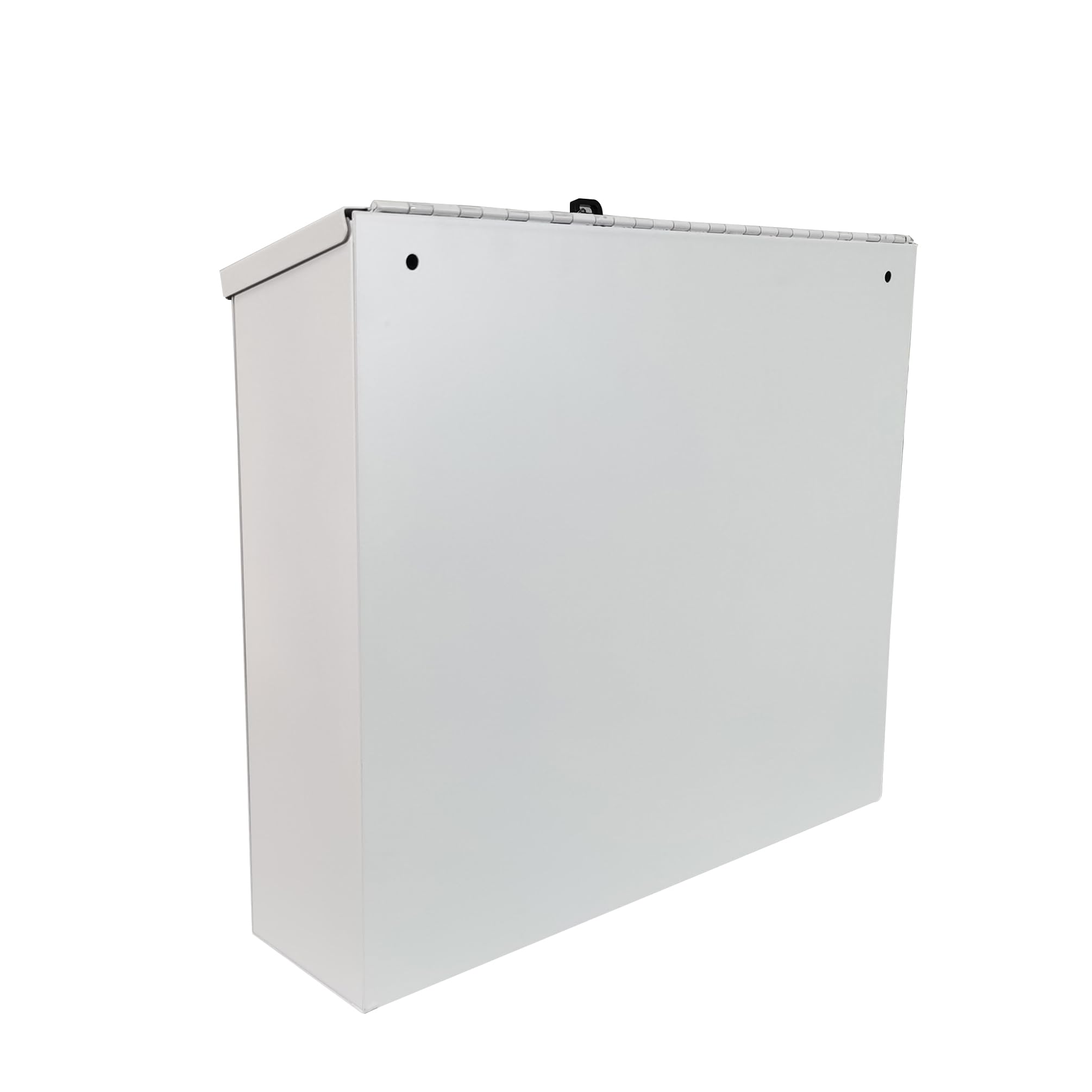 FixtureDisplays® Metal Collection Box - 15 x 4.6 x 13.5 Inch Wall Mount Donation Box for Charity, Fundraising, Tithes & Offering - Durable Suggestion Box with Secure Lock - Perfect for Churches, Schools & Offices