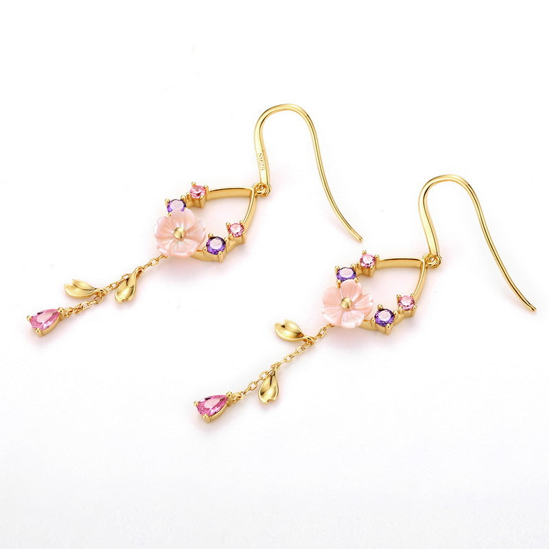 Elegant Floral Jewelry Set for Women - Rose Gold Necklace & Earrings - Perfect for Weddings, Parties & Everyday Wear
