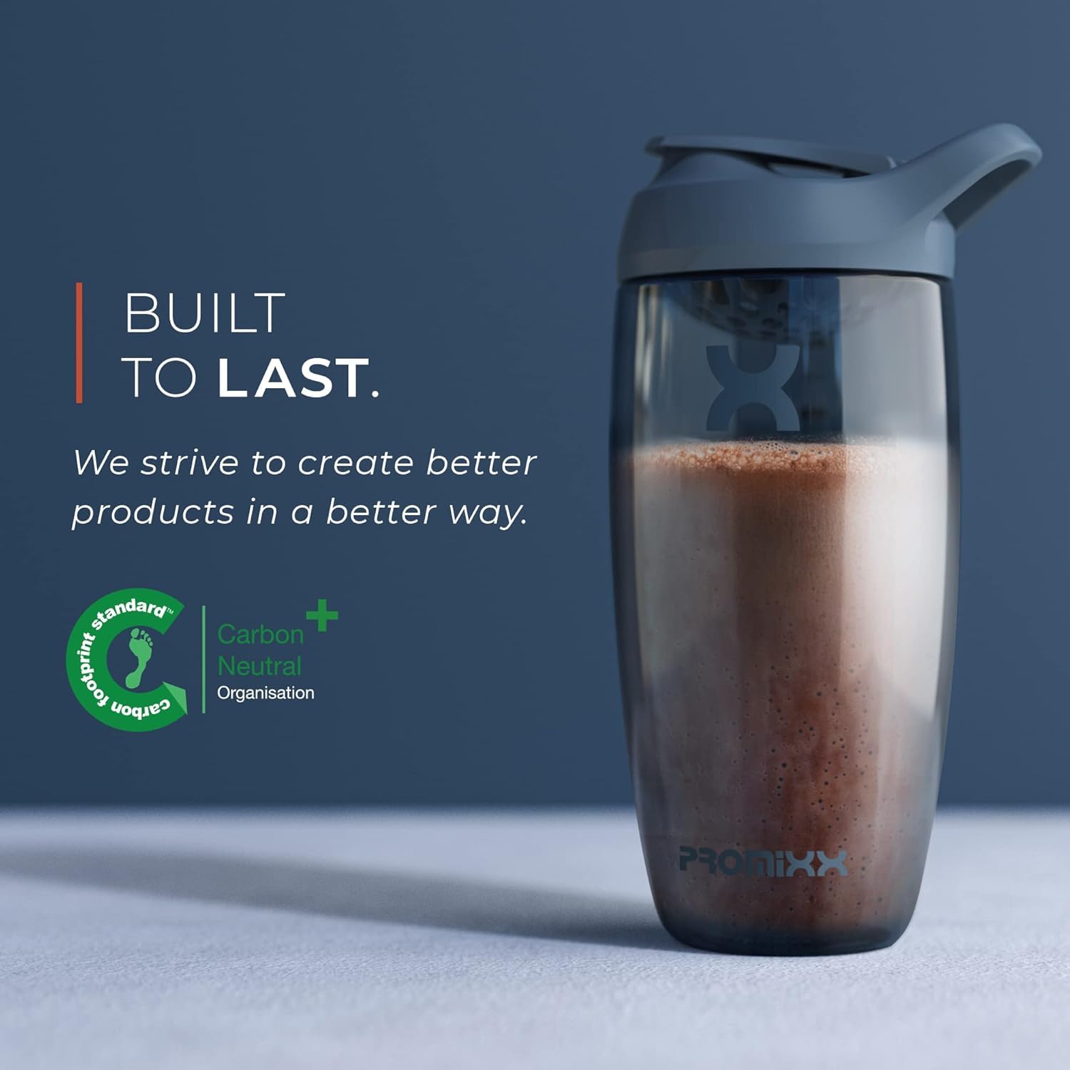 Promixx PURSUIT Protein Shaker Bottle - Premium BPA-Free Sports Water Bottle for Protein Powder, Pre-Workout & Meal Replacement Shakes - Leak-Proof & Easy to Clean - Ideal for Gym, Fitness & Post-Workout Recovery