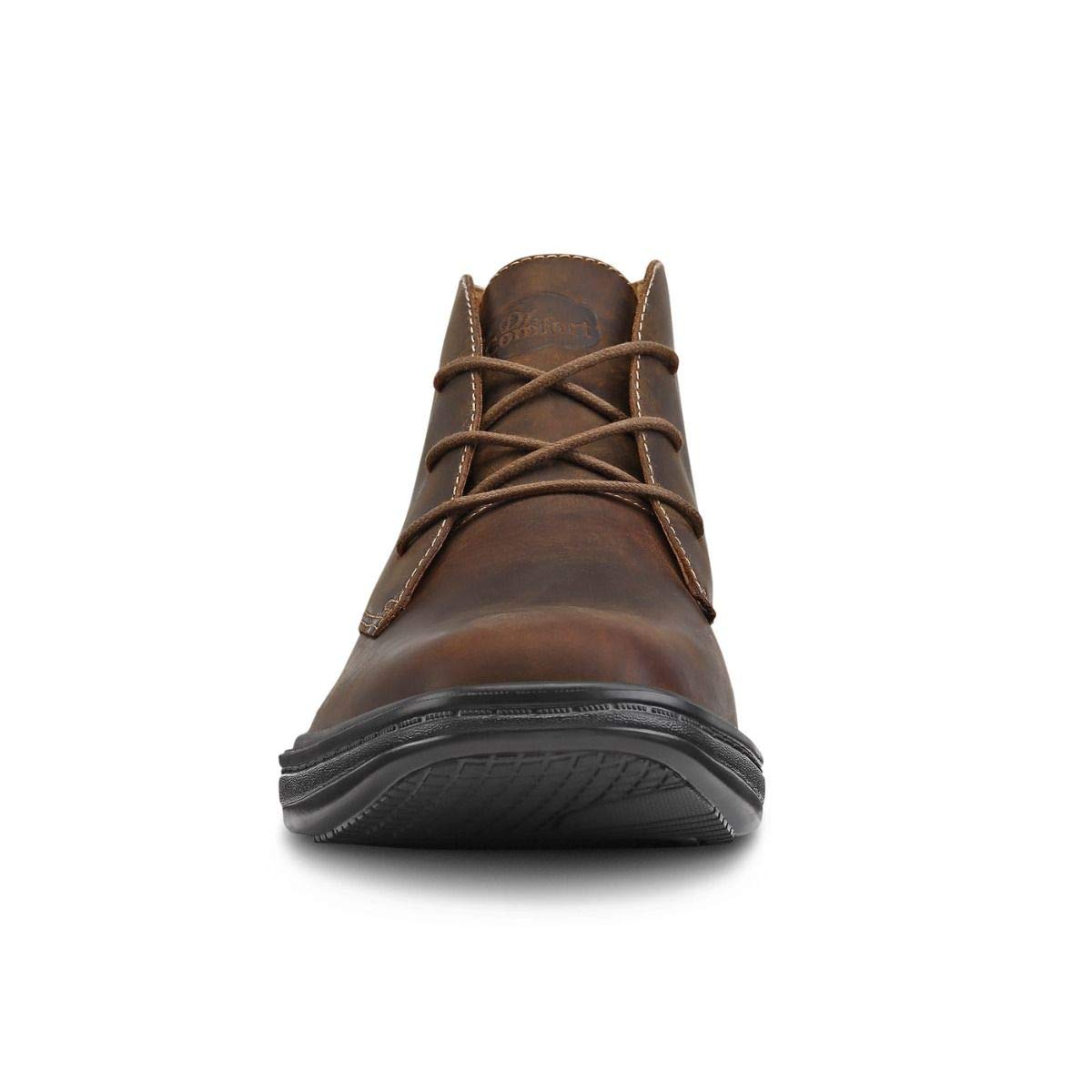 Dr. Comfort Ruk Men's Therapeutic Diabetic Extra Wide Boot - Leather Lace-Up Shoes for Swollen Feet & Arch Support - Ideal for Walking, Work & Daily Comfort