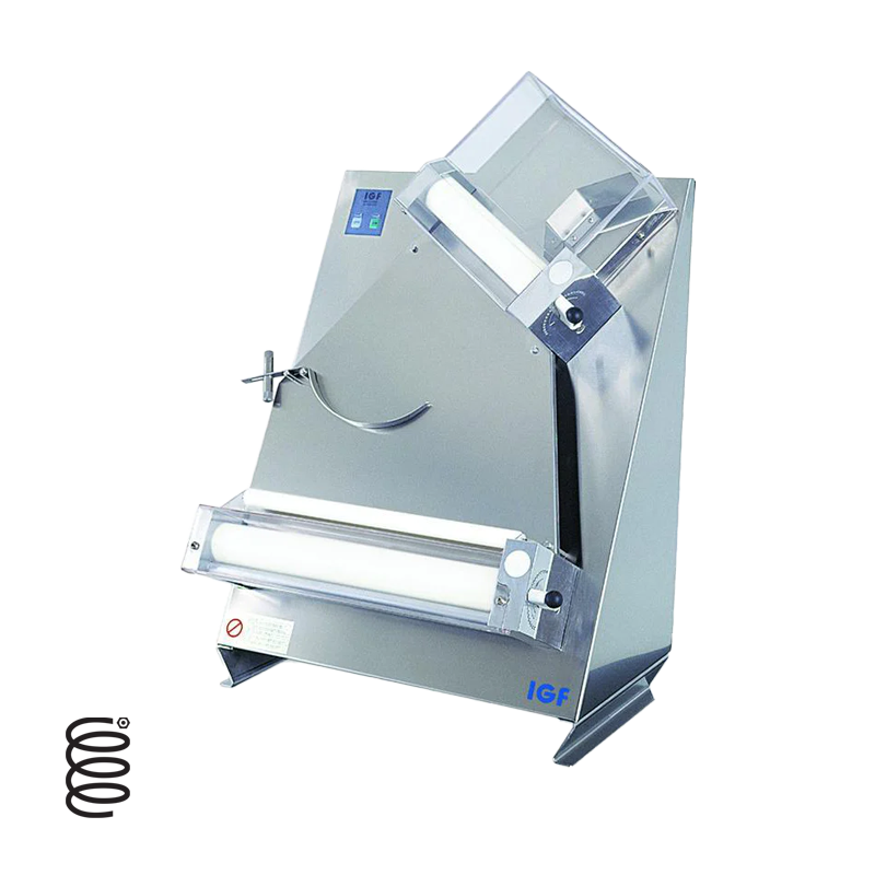 Professional Pizza Dough Roller - L30/40 Stainless Steel Dough Sheeter for Perfect Crust - Ideal for Home Kitchens, Pizzerias & Bakeries
