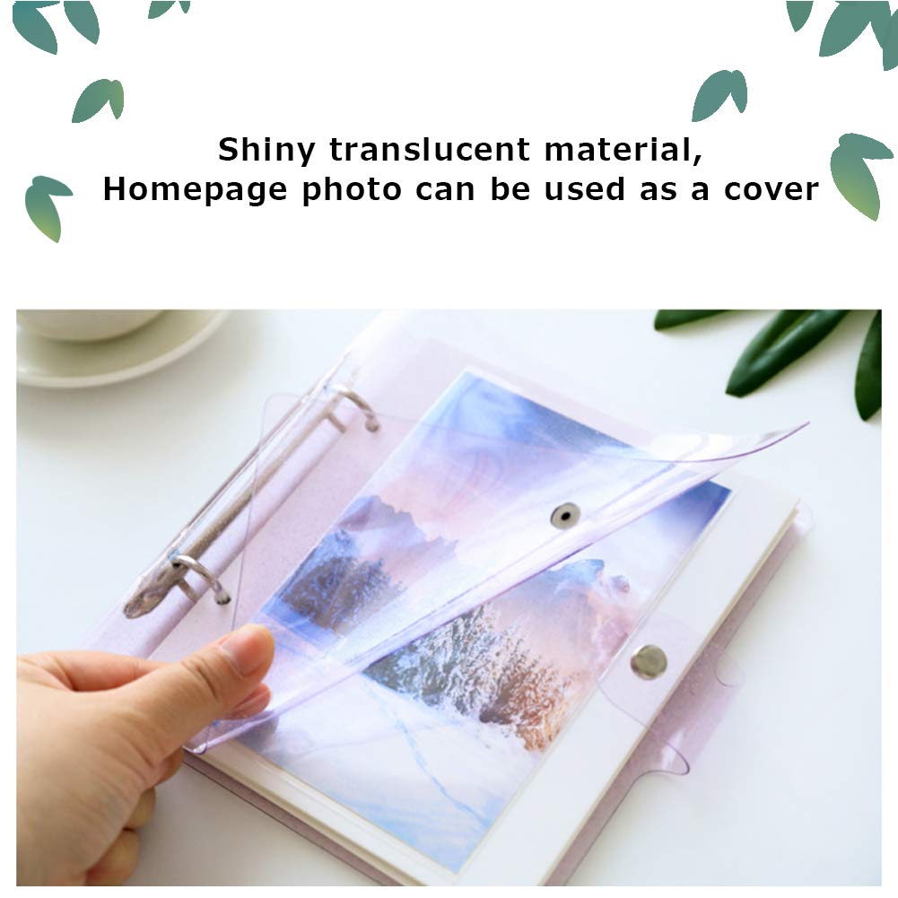 JXE DIY 5 Inch Photo Album with 50 Pockets - Loose-leaf Film Storage for Fuji Instax Wide 300/210 Instant Camera - Perfect for Scrapbooking, Wedding Memories & Travel Photos