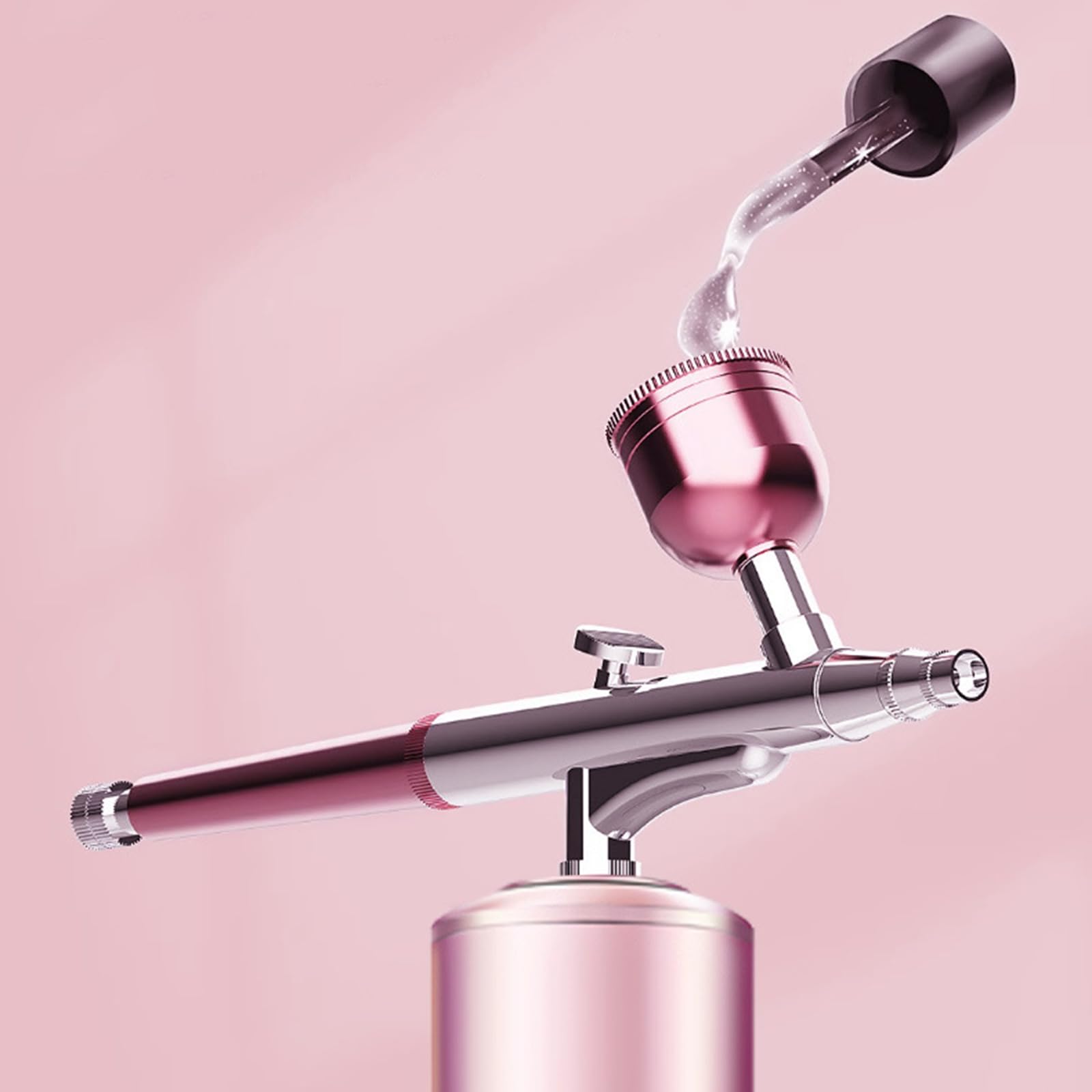 Portable Rechargeable Wireless Double Action Airbrush Kit with Compressor - For Face Makeup, Nail Art & Craft Projects | Perfect for Home Beauty, Professional Salon & DIY Cosmetics