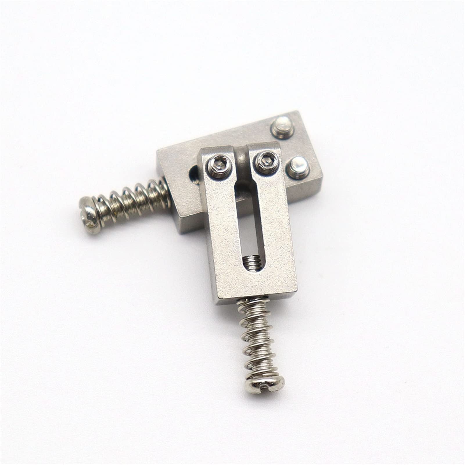 6-Piece Stainless Steel Electric Guitar Bridge Saddle Set - Replacement Fixed Bridge String Saddles for Electric Guitar Parts - Perfect for Guitar Repair, Maintenance & Tone Enhancement