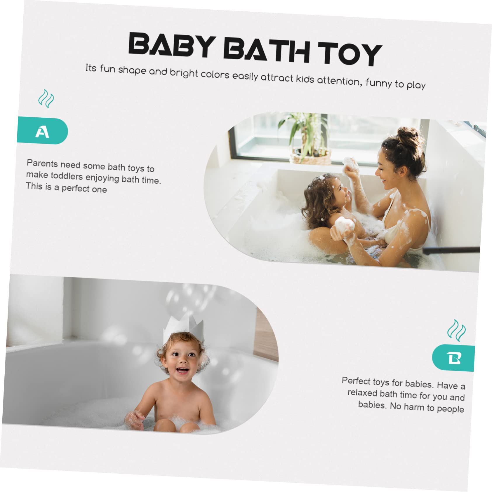 BrightFufu Tumbler Toy - Cute Animal Shower & Bath Toys for Kids, Fun Bathtub Water Play, Non-Toxic ABS Plastic, Pink - Perfect for Toddler Bath Time & Sensory Play