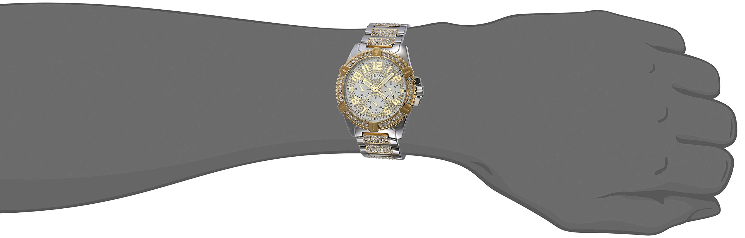 GUESS 48MM Crystal Embellished Women's Watch - Luxury Fashion Timepiece for Everyday Wear & Special Occasions