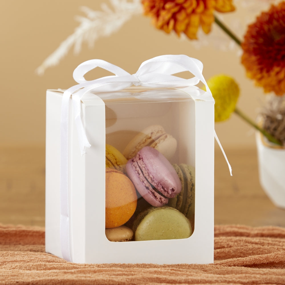 Premium White 2 oz Shot Glass & Votive Candle Holder Set - Elegant Gift Box with Ribbon (Pack of 20) - Perfect for Weddings, Parties, Bars & Home Decor