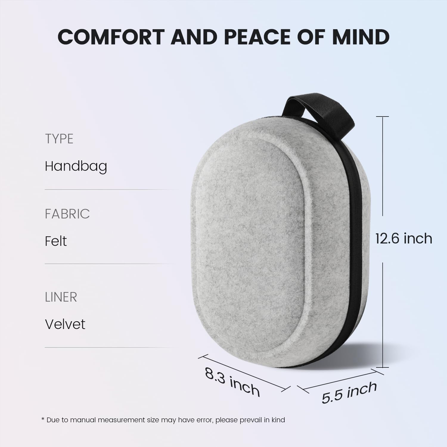 Meta Quest 3S/3/2 & Vision Pro VR Headset Carrying Case - Large Hard Shell Travel Storage Bag for VR Gaming Accessories, Elite Strap & Controllers | Perfect for Home Organization & Airplane Travel