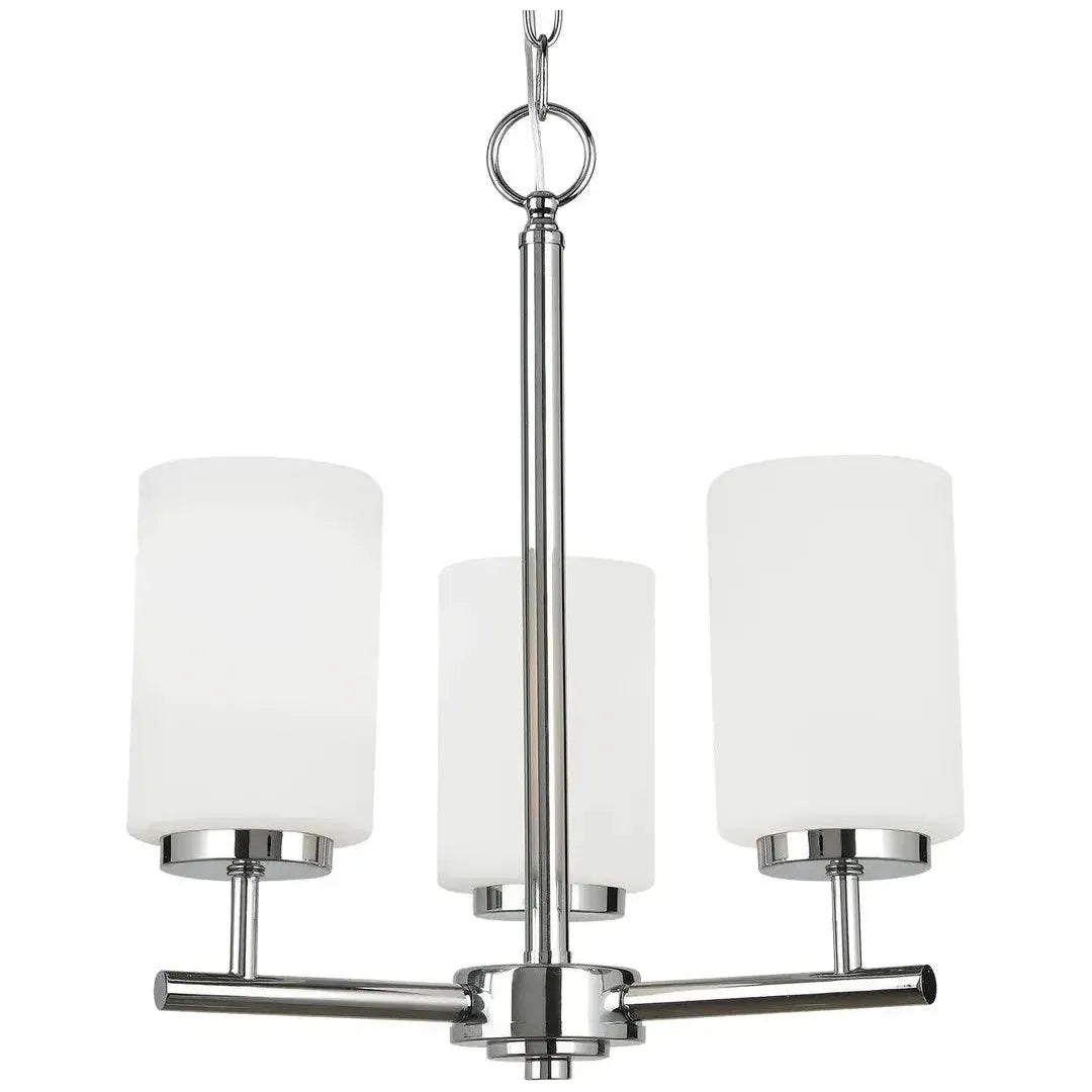 Oslo Three Light Chandelier - Modern Ceiling Lighting Fixture for Dining Room, Bedroom & Living Room | Elegant Home Decor