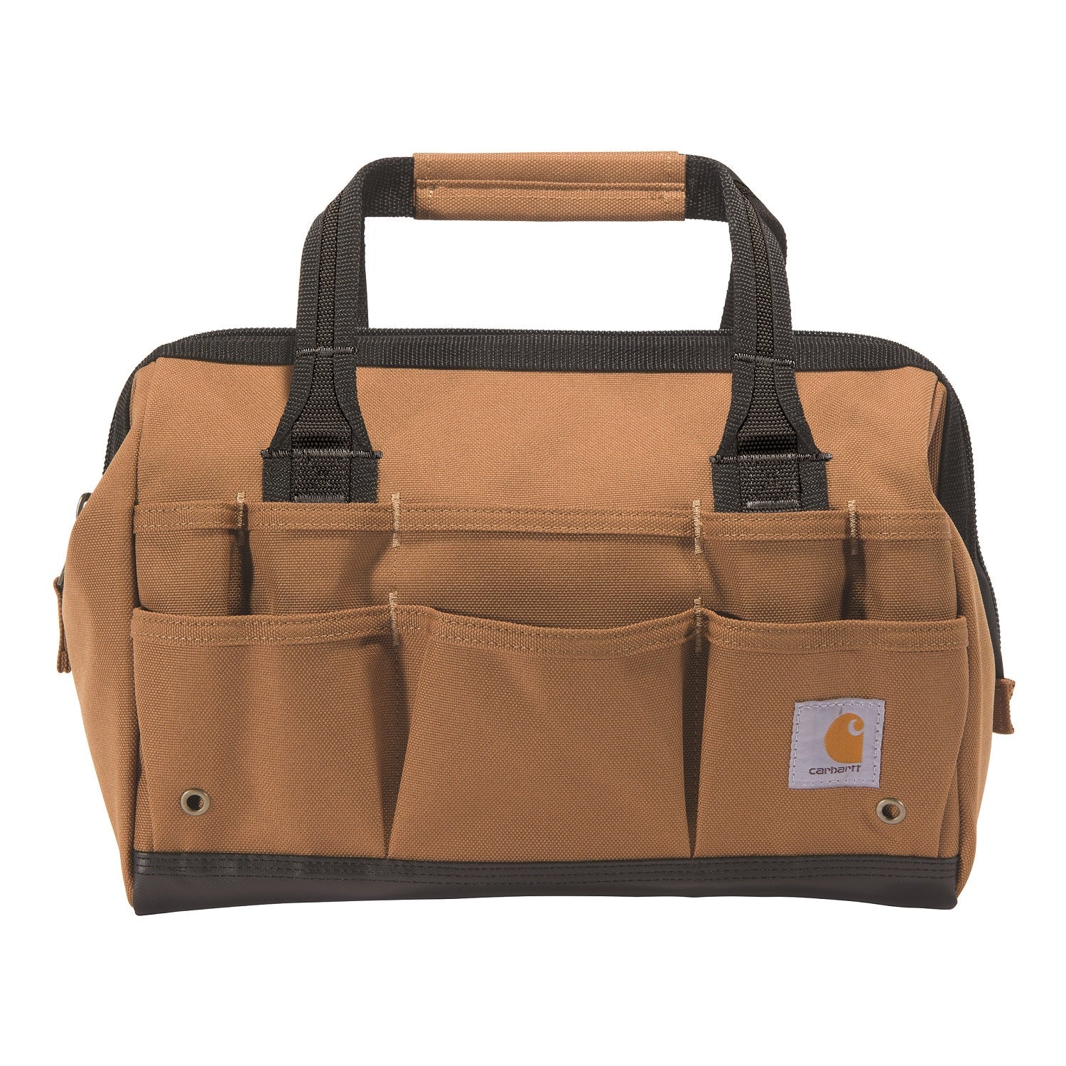 Carhartt 26-Pocket Heavy Duty 14-Inch Tool Bag for Electricians, Plumbers & Construction Workers - Durable Work Tool Organizer with Multiple Storage Pockets