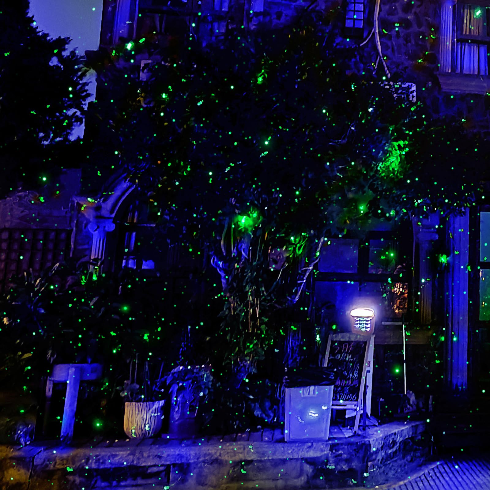 Firefly Garden Lights Laser Star Projector - Outdoor Decorative Lighting with Blue Nebula Effect for Garden, Patio, Yard & Indoor Use | Perfect for Parties, Weddings & Relaxing Nights