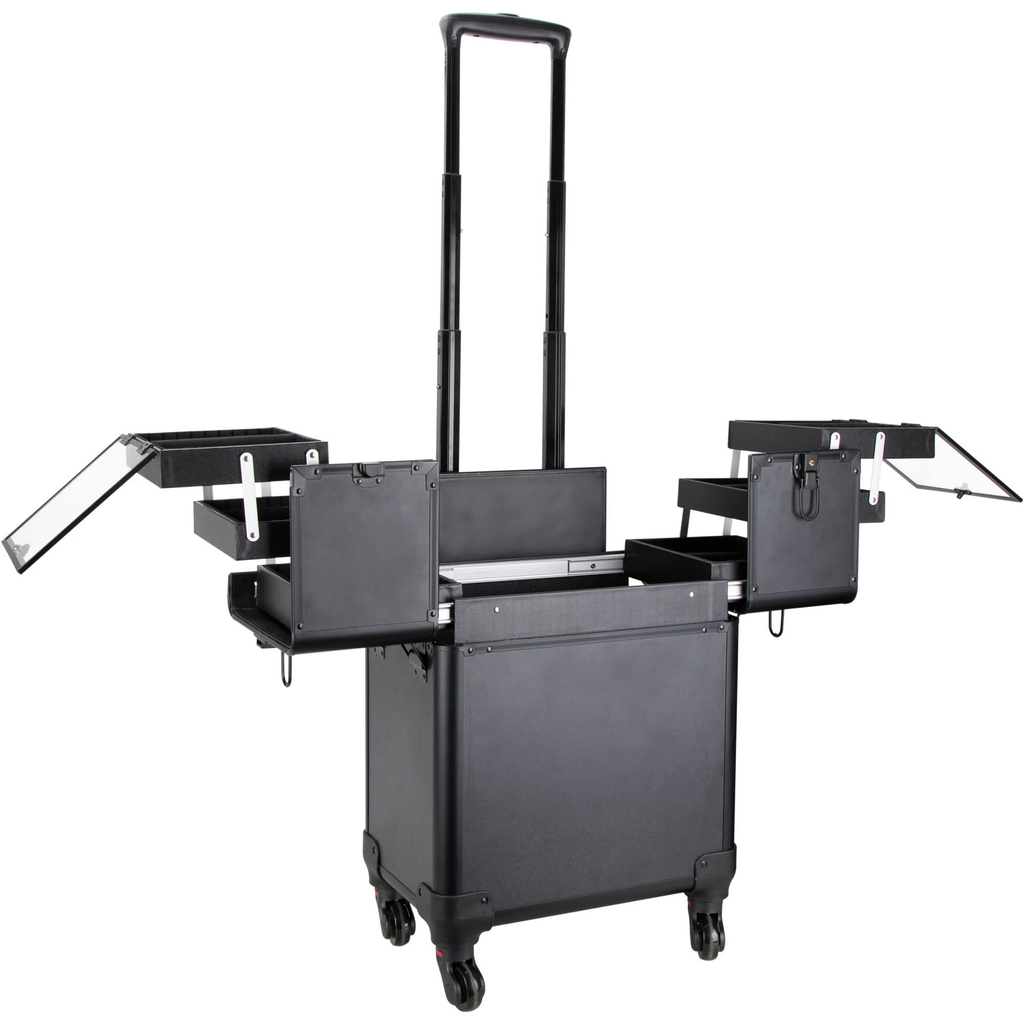 Ver Beauty Professional Rolling Nail Artist Case - Portable Nail Tech Organizer with Wheels for Salon, Travel & Home Use - Perfect for Manicurists & Nail Technicians