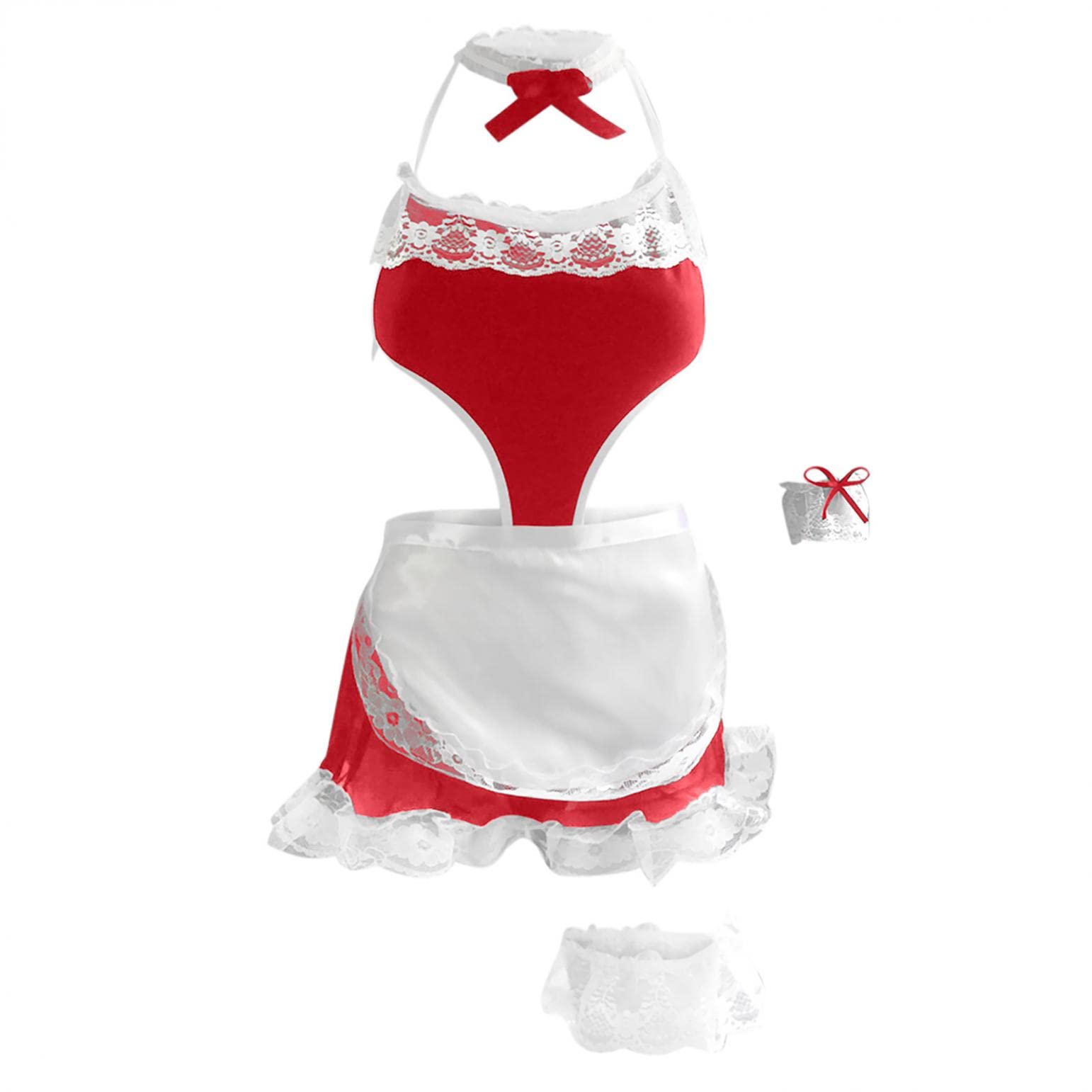 Sexy Maid Costume for Women - Lingerie Babydoll Dress for Role Play, Cosplay & Naughty Nights | Perfect for Halloween, Bachelorette Parties & Romantic Evenings