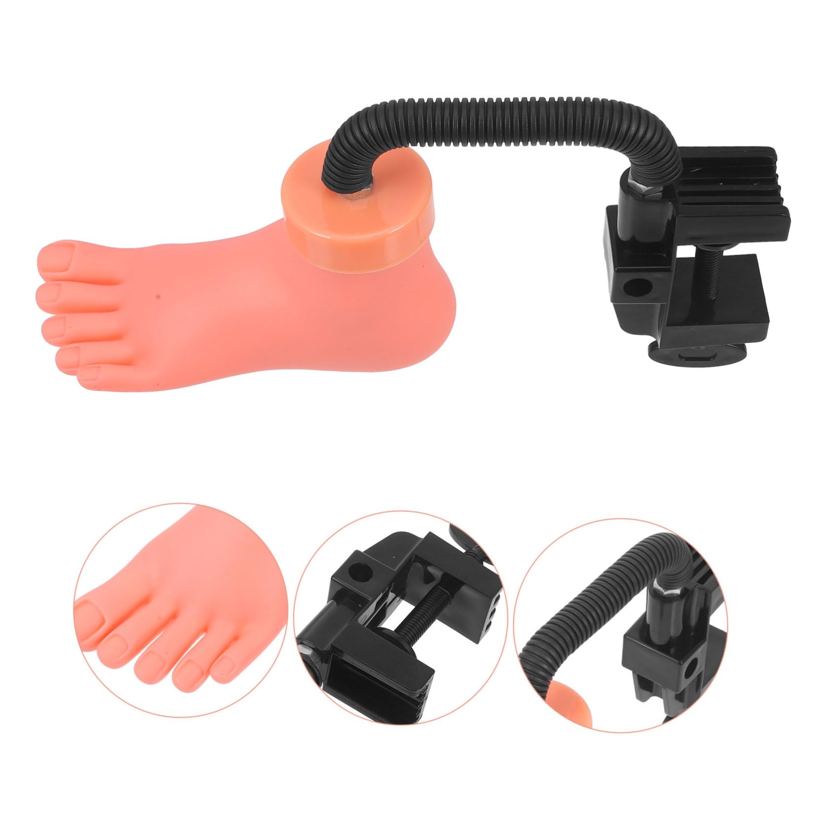 Professional Nail Art Training Mannequin Foot - Bendable Fake Toe Model for Salon Practice & Nail Art Design - Perfect for Beginners, Students & Professionals (Pink) | Ideal for Nail Tech Training, DIY Nail Art & Salon Demonstrations