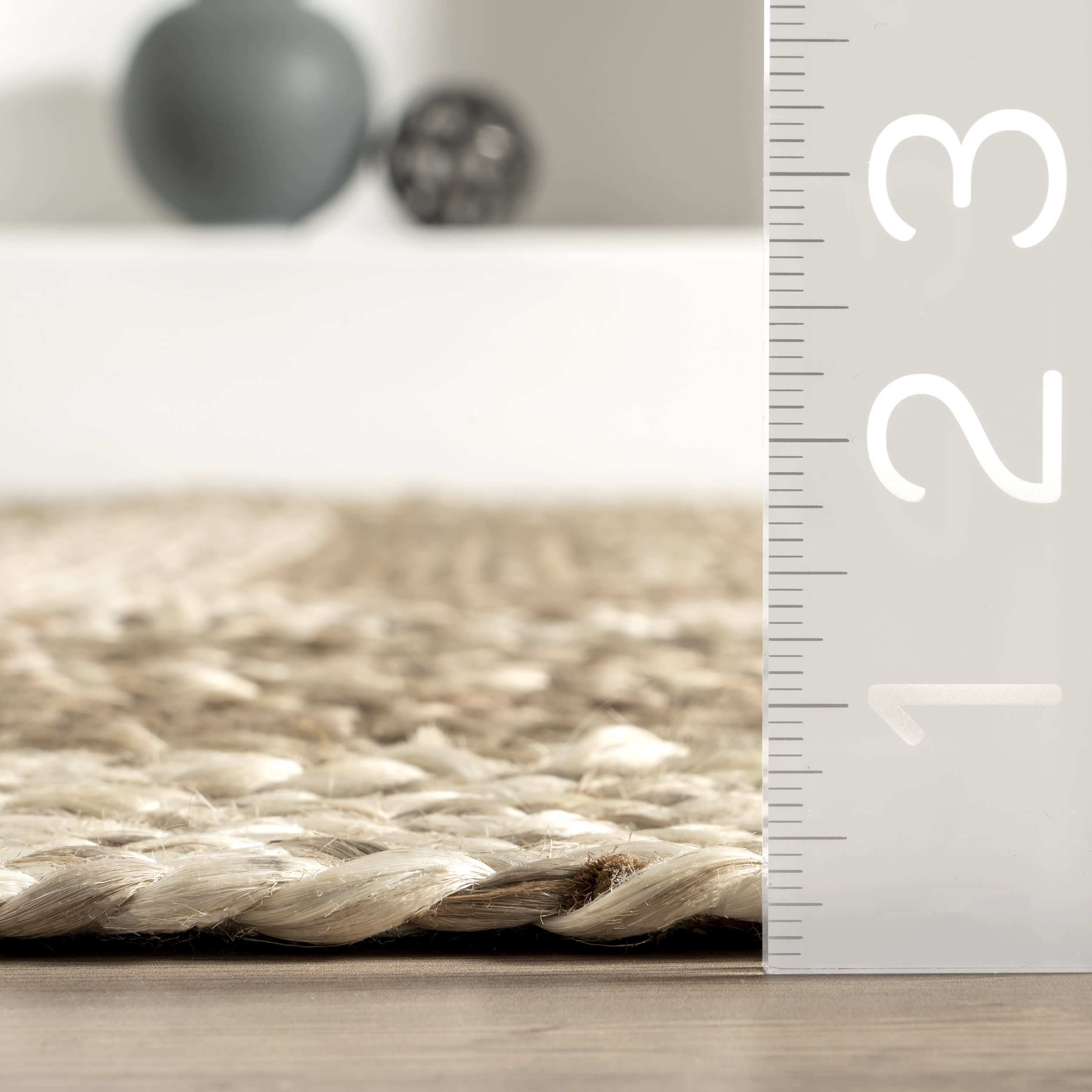 Handwoven Natural Jute Braided Rug - Eco-Friendly Floor Mat for Living Room, Bedroom & Home Decor | Bengal Jute Area Rug with Non-Slip Backing