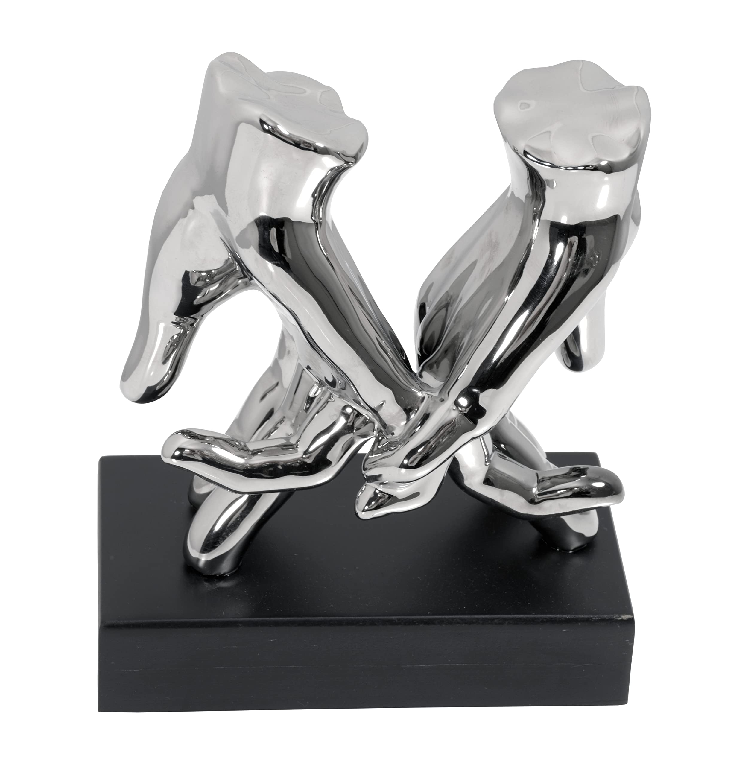 Mirrored Silver Love Lock - Romantic Couples Keepsake for Valentine's Day, Wedding, Anniversary & Home Decor