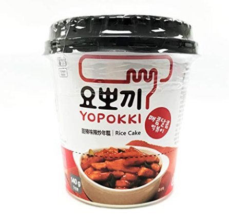 Yopokki Korean Rice Cakes with Spicy Sauce - 6 Pack | Authentic Tteokbokki Snack for Quick Meals & Party Appetizers