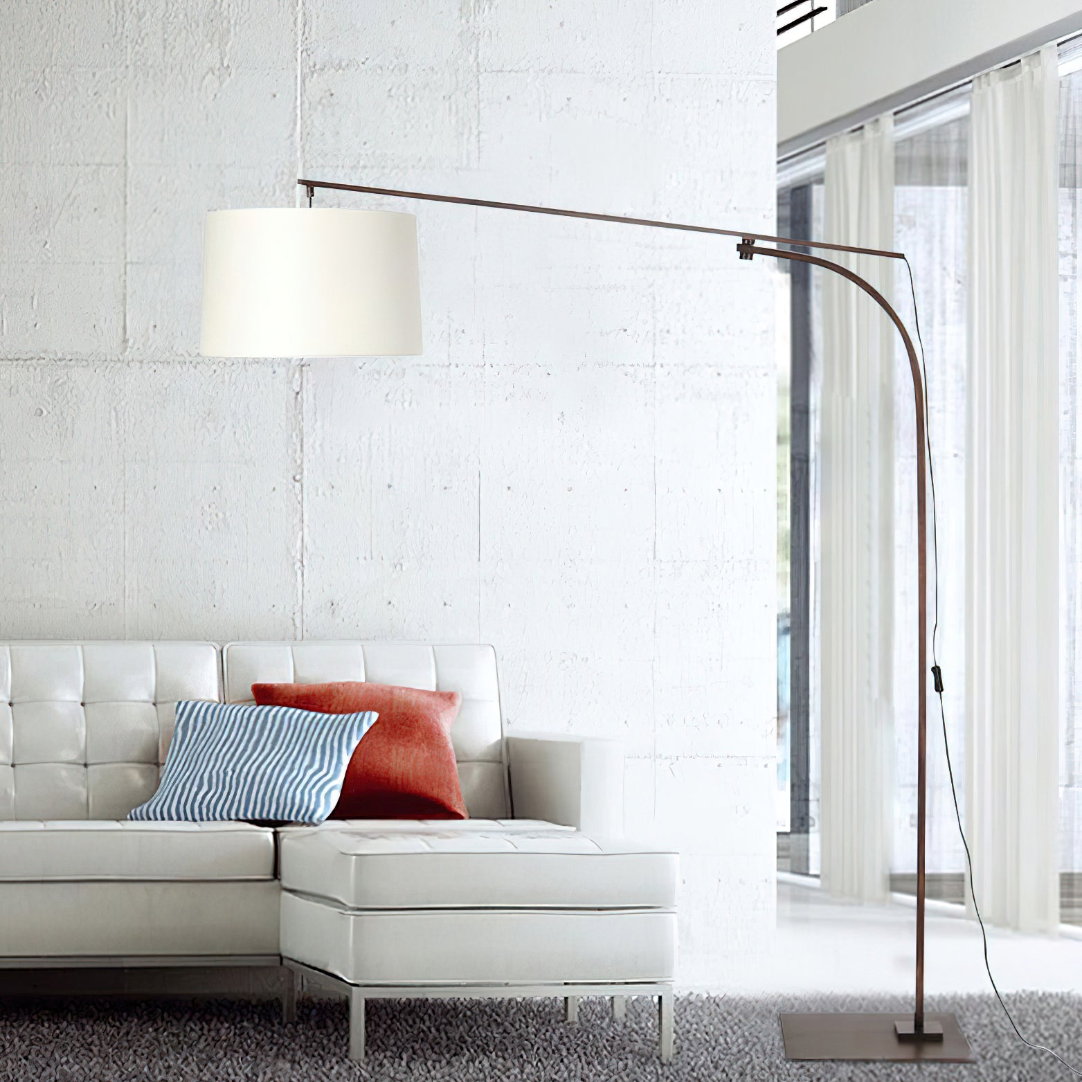 Cornelius Arc Floor Lamp - Modern Adjustable LED Standing Light for Living Room, Bedroom & Office - Perfect for Reading, Working & Ambient Lighting