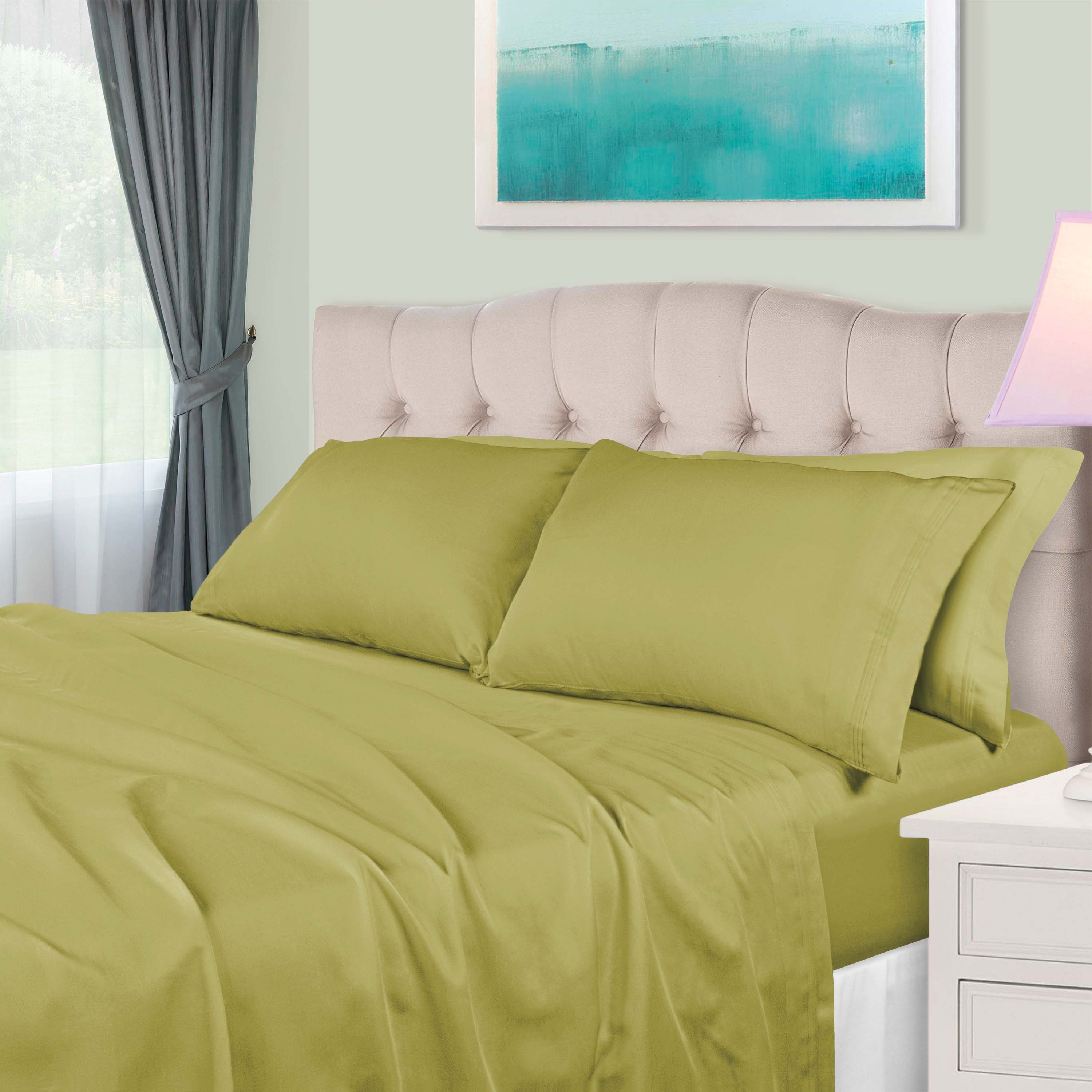 Premium 650 Thread Count Egyptian Cotton Sheet Set - Eco-Friendly, Breathable & Hypoallergenic - Perfect for Luxury Bedding & Hot Sleepers