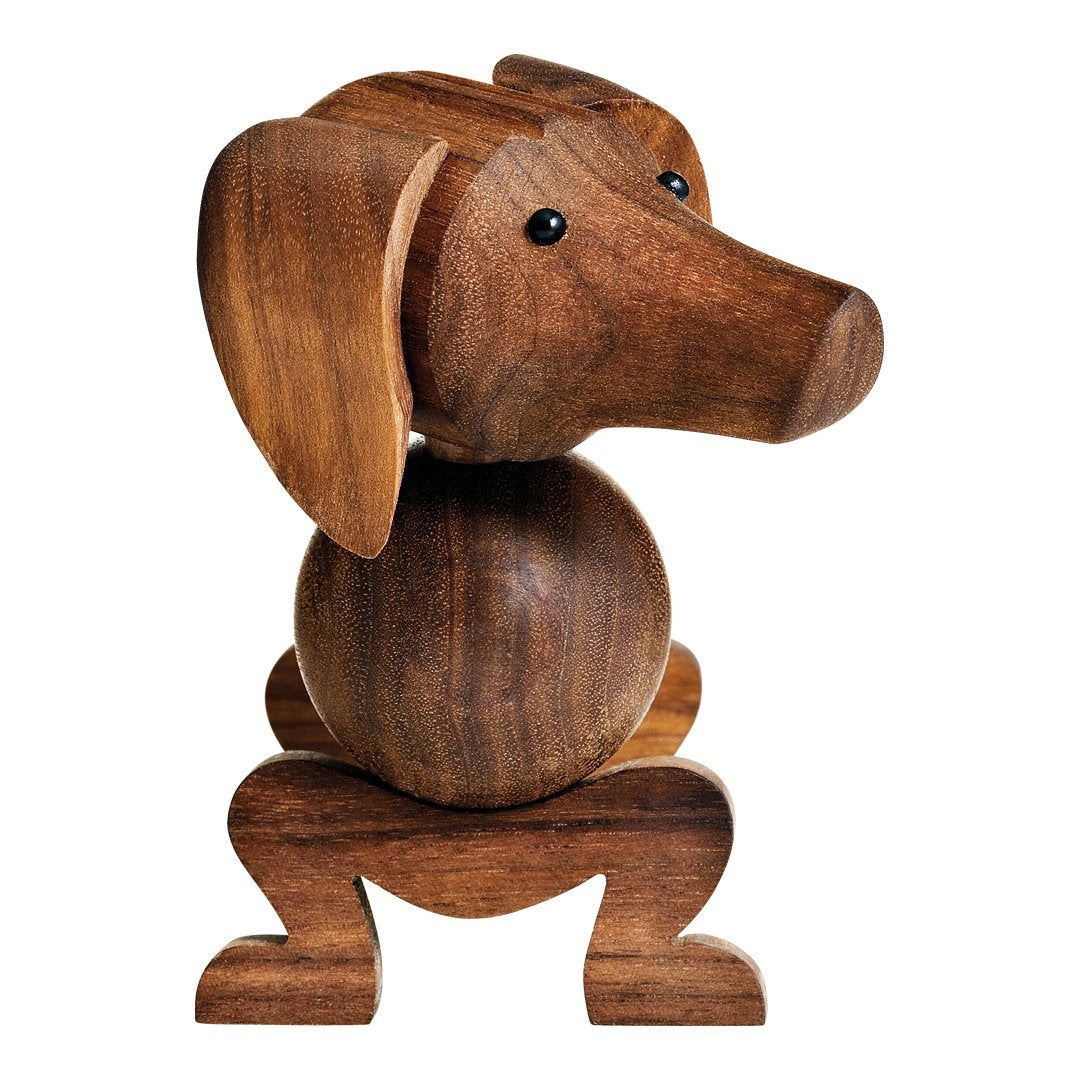 Kay Bojesen Wooden Dog Figurine - Handcrafted Scandinavian Design Home Decor for Shelf & Nursery | Perfect Gift for Dog Lovers & Collectors