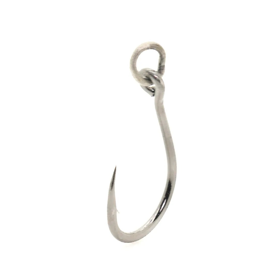 Mustad R10827 4X Ringed Hoodlum Fishing Hooks - Heavy Duty Saltwater & Freshwater Hooks for Bass, Pike, and Musky Fishing