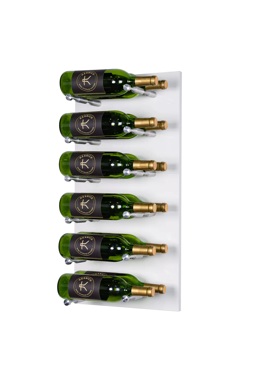 Kessick Wine as Art 14x28 Inch Vertical High Gloss Wall Mounted Wine Rack - Modern Home Decor for Kitchen, Dining Room & Wine Cellar Organization