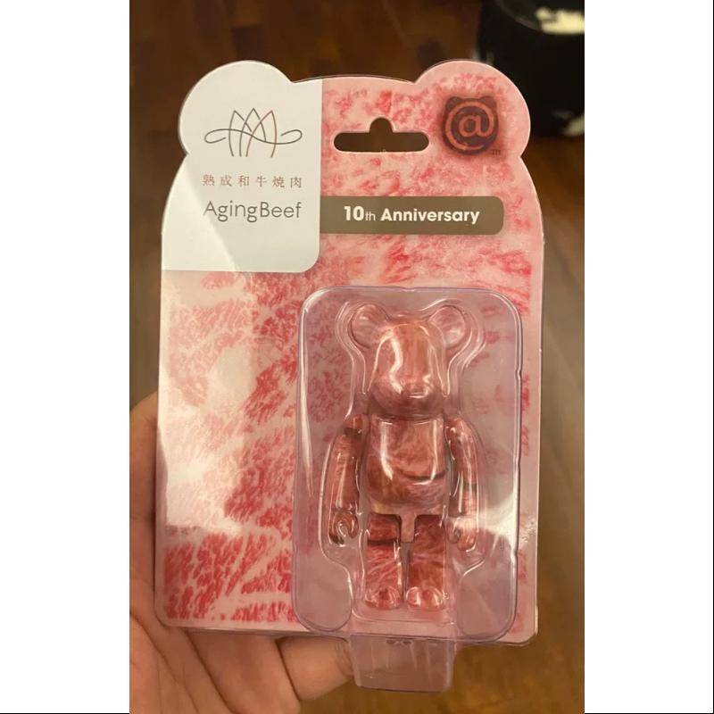 Limited Edition Medicom Be@rbrick 100% Bearbrick Aging Beef 10th Anniversary Collectible Figure - Perfect for Display, Gifts & Anime Collections
