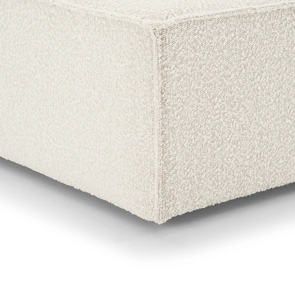 Dane Boucle 1 Seater Right Corner Modular Sofa - Modern Accent Chair for Small Spaces, Living Room, Apartment & Office - Soft Upholstered Lounge Seating with Comfortable Back Support