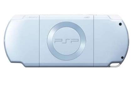Refurbished Sony PSP 2000 Portable Gaming Console - Pearl Baby Blue Edition | Handheld Game System for Travel, Commute & On-the-Go Entertainment | Compatible with UMD Games & Digital Downloads