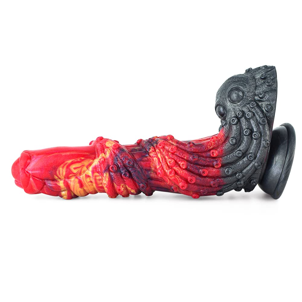 BeHorny Liquid Silicone Alien/Fido Dildo with Suction Cup - Premium Sex Toy for Adults | Perfect for Solo Play, Couples & BDSM Scenes
