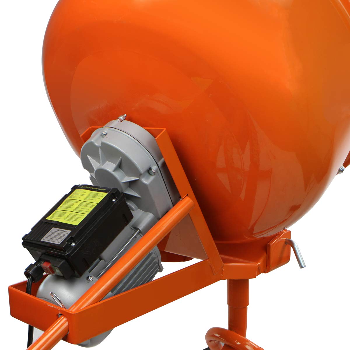 XtremepowerUS 5.0 cu ft Heavy Duty Electric Cement Mixer - 1/2 HP Portable Mortar & Concrete Mixing Machine for Construction, DIY Projects - Perfect for Home Renovations, Driveway Repairs, and Patio Building