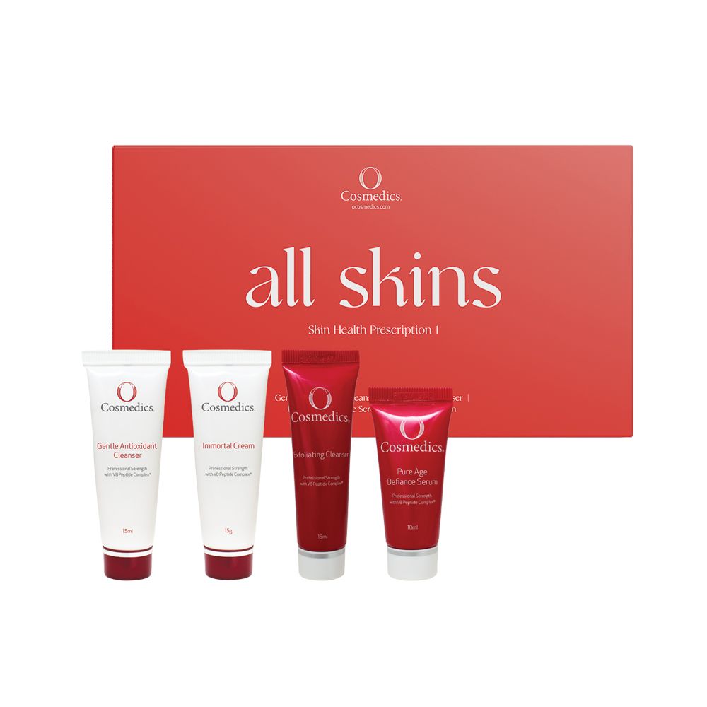 Skin Health Prescription Kit 1 - Dermatologist-Recommended Skincare Set for All Skin Types | Daily Face Care Routine & Acne Treatment Solution