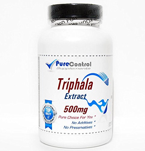 Triphala Extract 500mg - 90 Vegan Capsules - Pure Ayurvedic Herbal Supplement for Digestion & Detox by PureControl - Supports Gut Health, Immunity & Cleansing - Perfect for Daily Wellness Routine