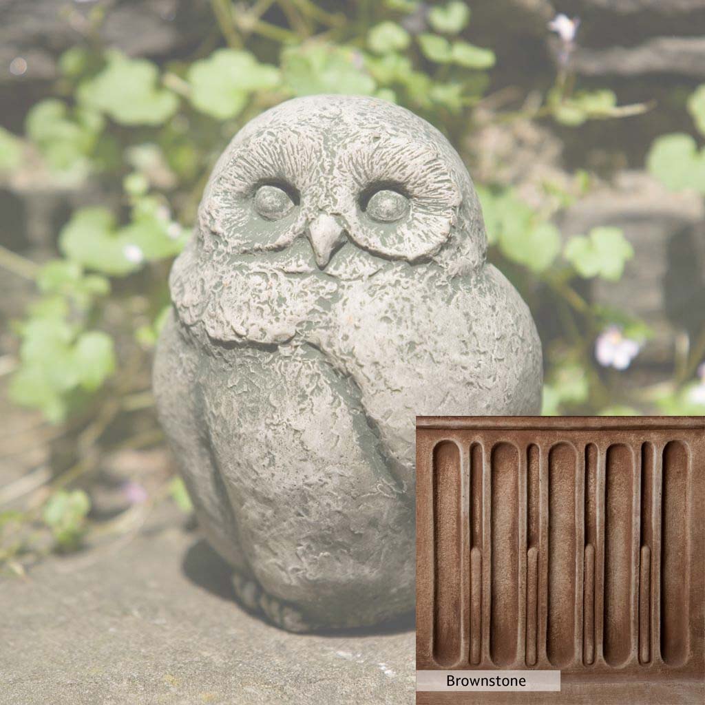 Campania International Baby Barn Owl Statue - Handcrafted Garden Decor for Outdoor & Indoor Use - Perfect for Patio, Lawn, and Home Decor