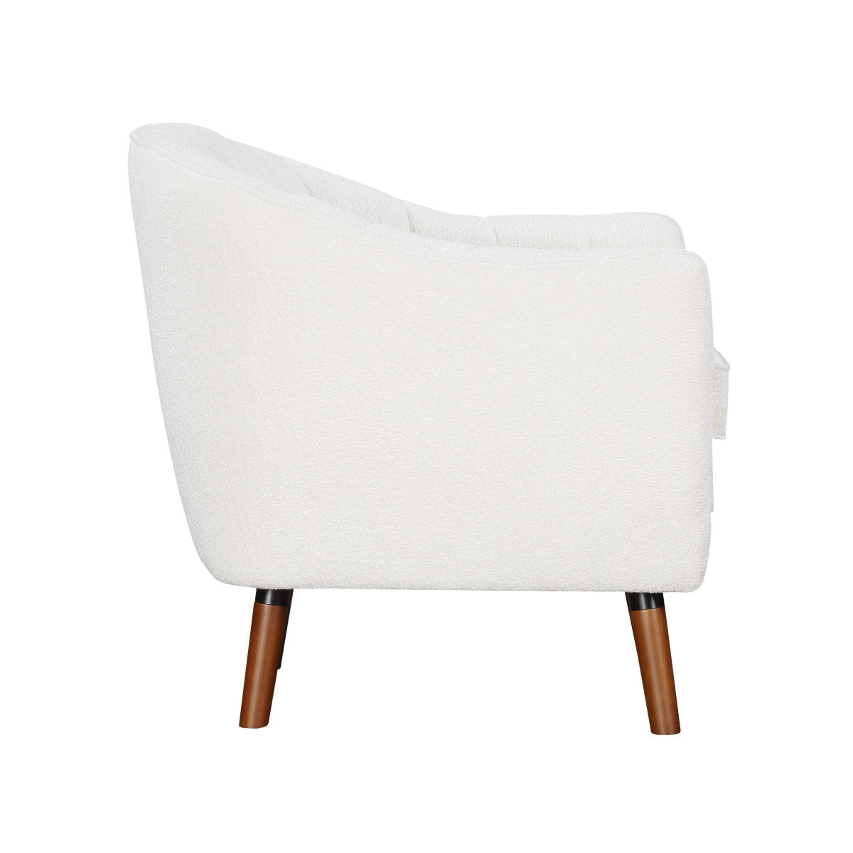 Calypso Accent Chair White - Modern Upholstered Lounge Chair for Living Room, Bedroom & Office Decor