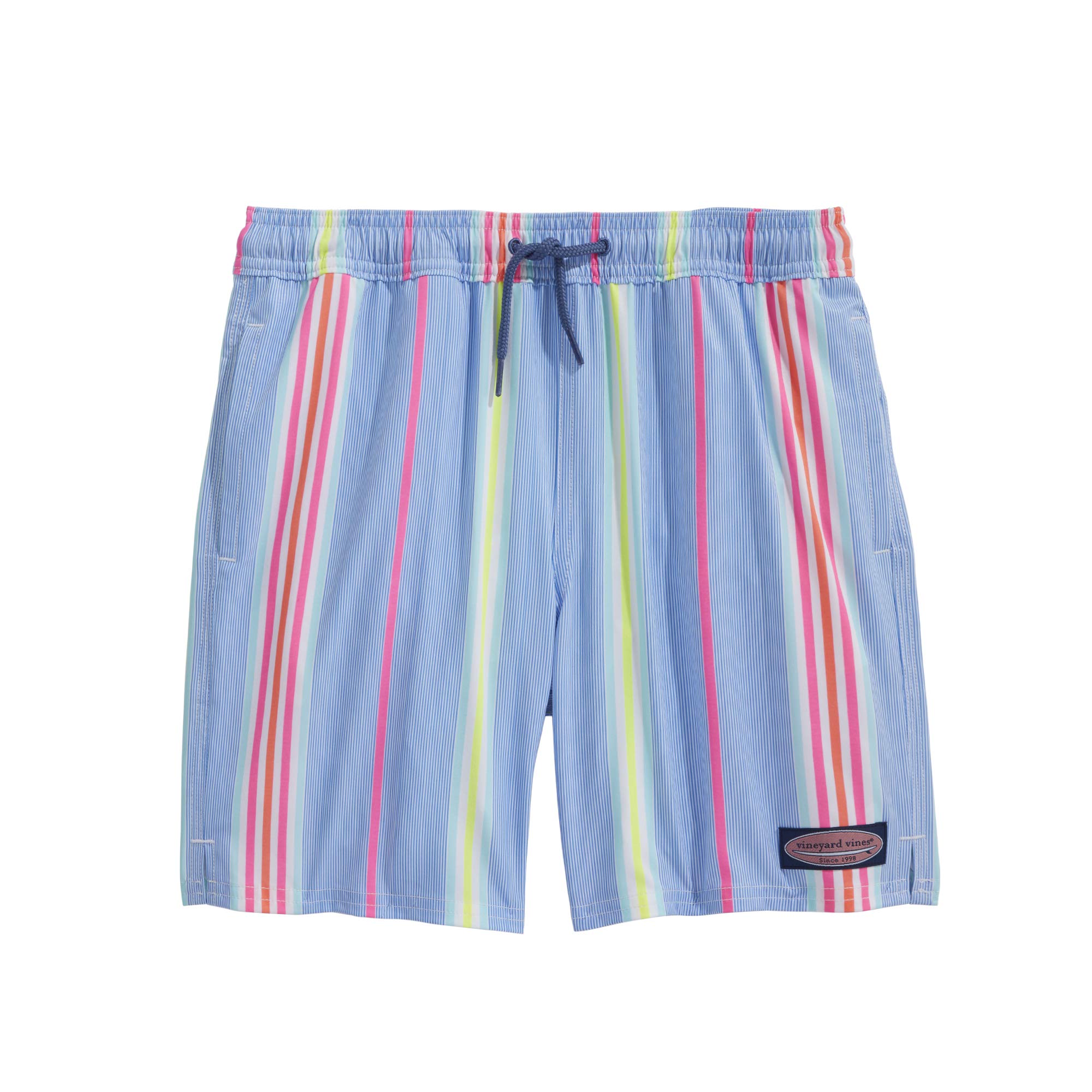 Vineyard Vines Boys' Printed Chappy Swimsuit Trunks - Quick Dry Swim Shorts for Kids, Beach & Pool Swimming, Summer Vacation Outfits
