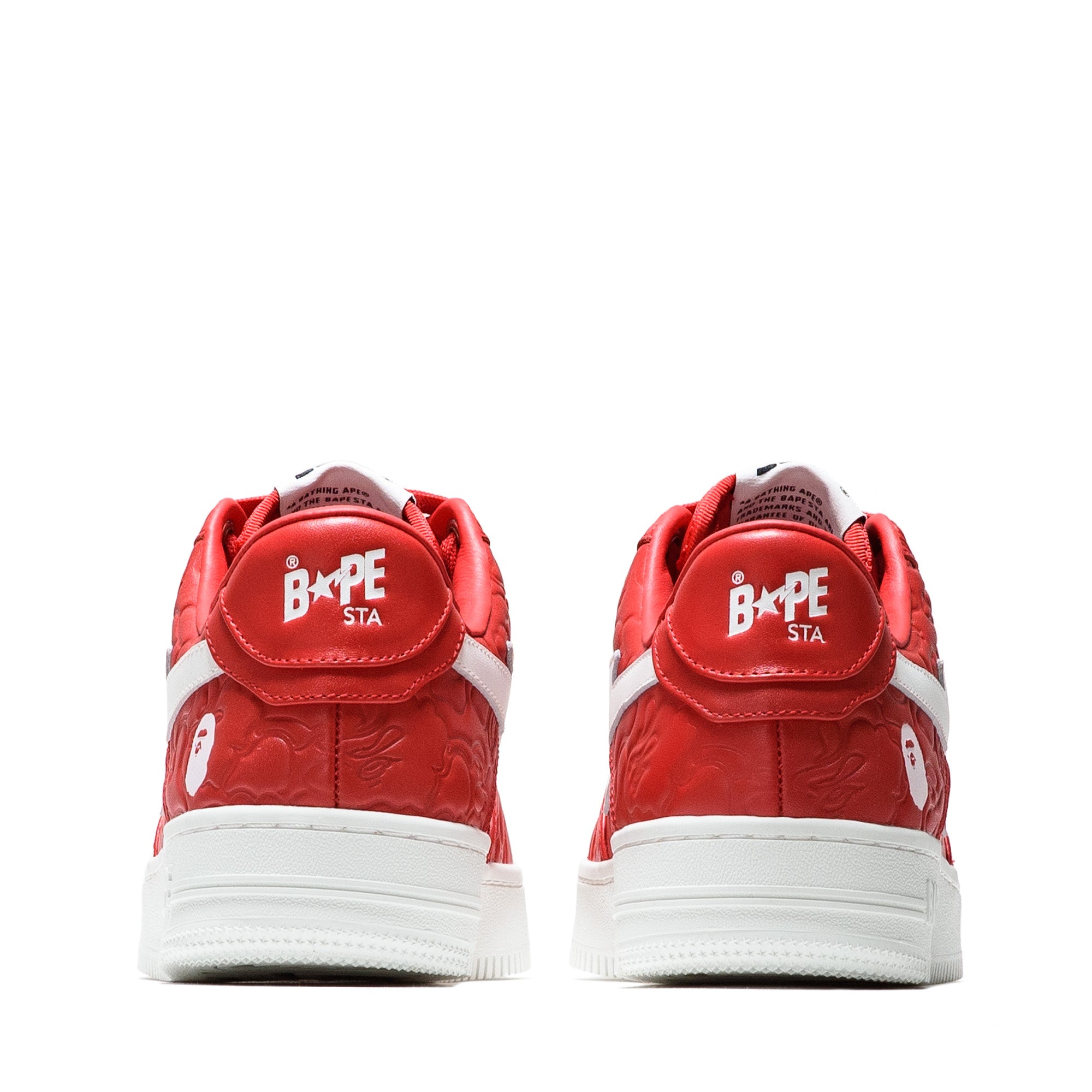 Bape Sta #3 M1 Sneakers - Red | A Bathing Ape Streetwear Shoes for Men | Casual Wear & Urban Fashion