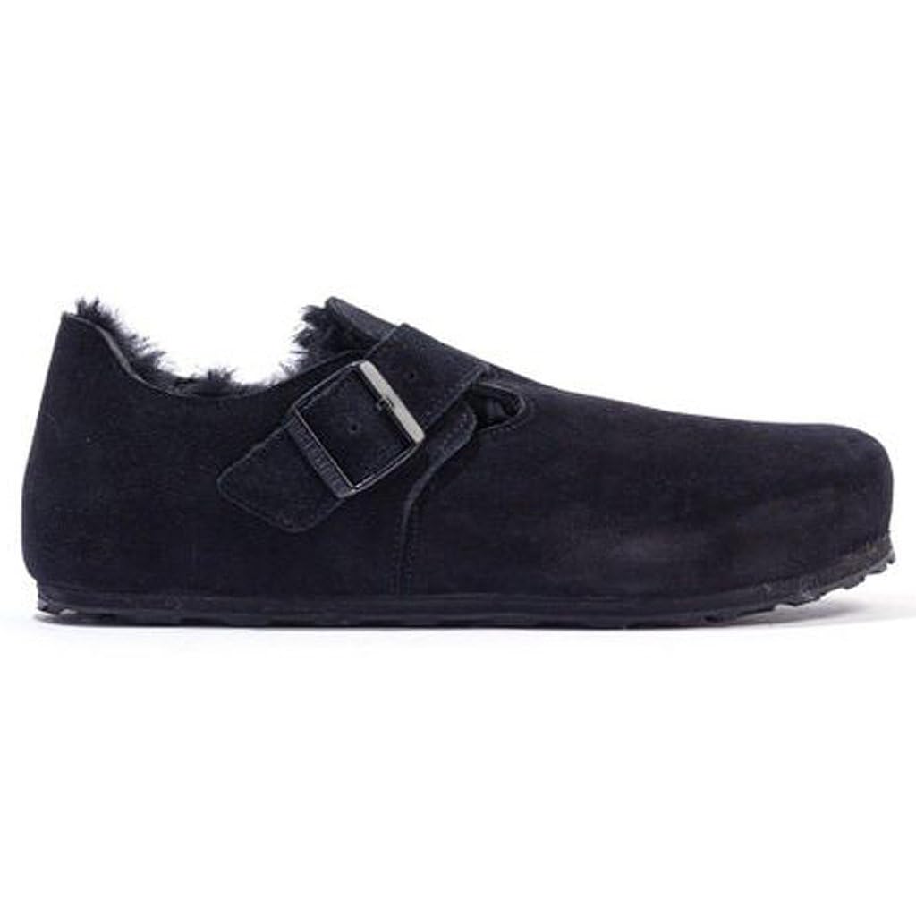 Birkenstock Unisex London Shearling Suede Shoes - Comfortable Winter Boots for Men & Women | Warm & Cozy Indoor/Outdoor Slip-Ons for Casual Wear & Cold Weather