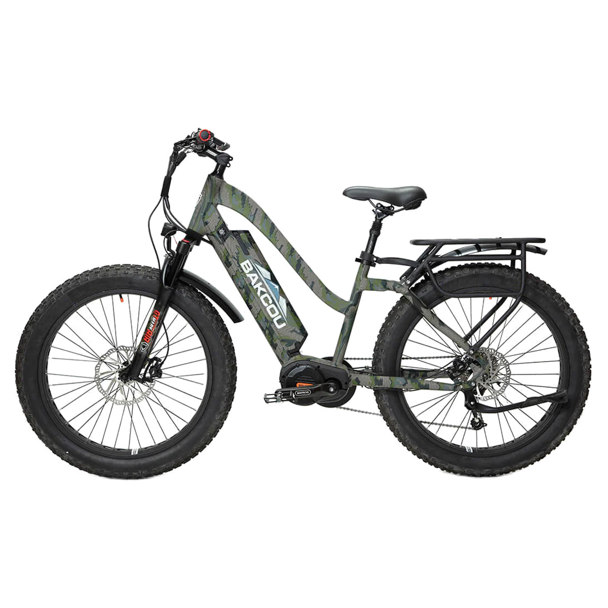Bakcou Mule Step Through 24 Electric Bike - 750W Powerful Motor, 48V 20Ah Battery, 50+ Mile Range - Perfect for Commuting, Hunting & Off-Road Adventures