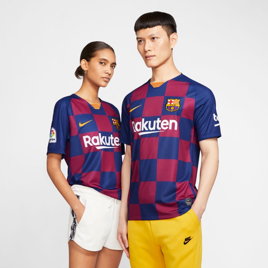 Nike FC Barcelona 2019/20 Stadium Home Soccer Jersey - Authentic Football Shirt for Men, Women & Kids - Perfect for Matches, Training & Fan Support