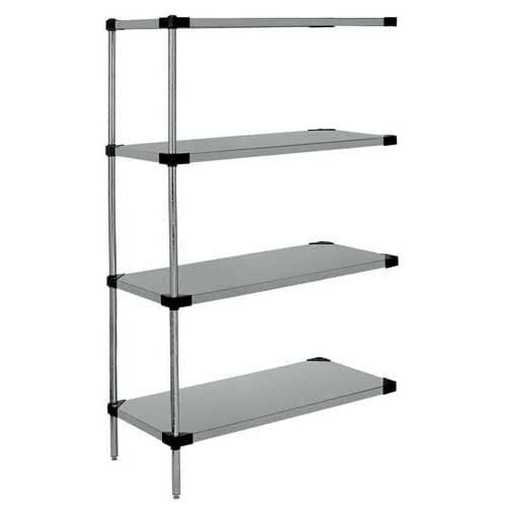 Quantum Stainless Steel 4-Shelf Storage Kit - 54in for Garage & Workshop Organization