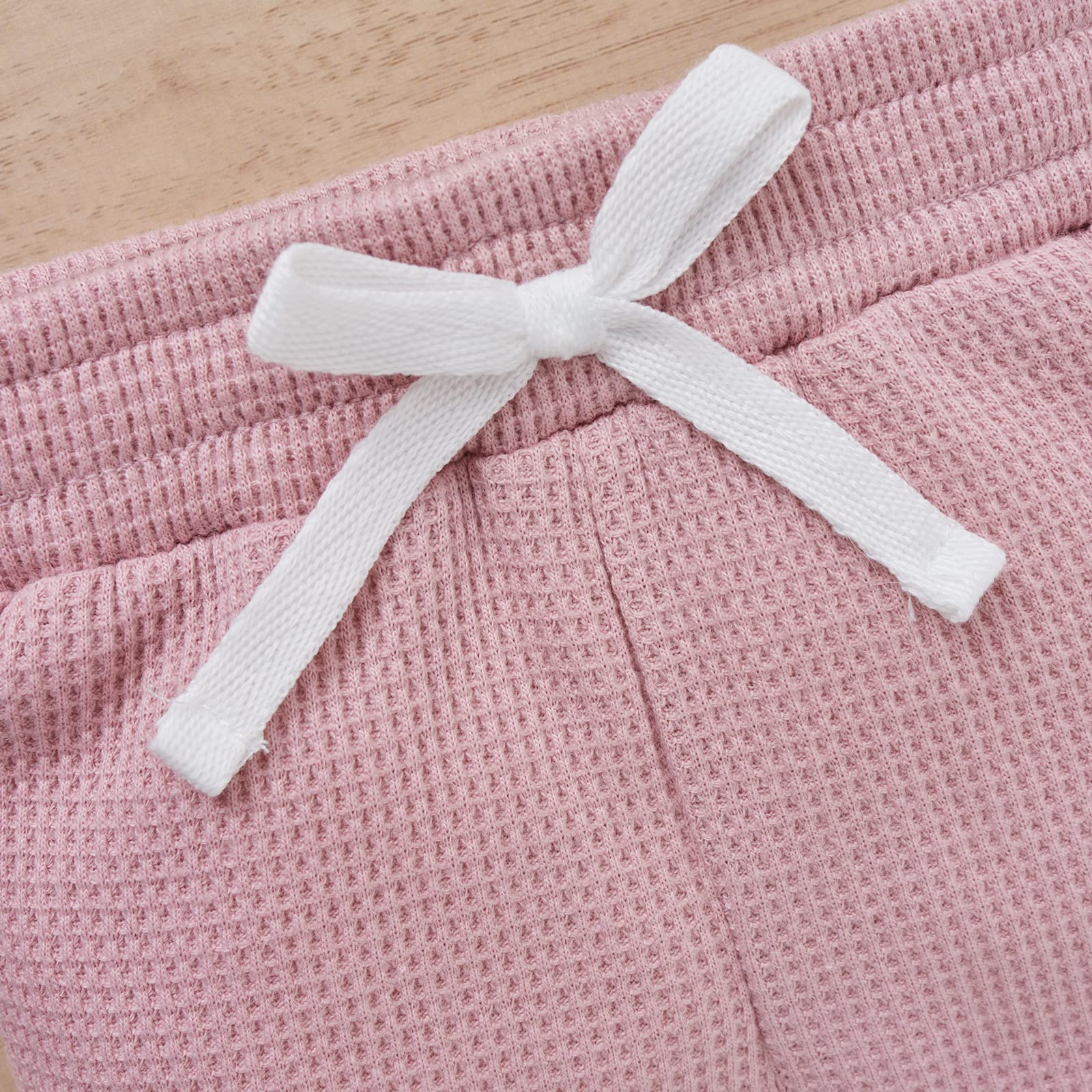 Fall & Winter Newborn Baby Clothes Set - Unisex Infant Waffle Knit Outfit with Long Sleeve Top & Pants | Cozy Winter Wear for Boys & Girls | Perfect for Family Photos, Holiday Outfits & Daily Comfort