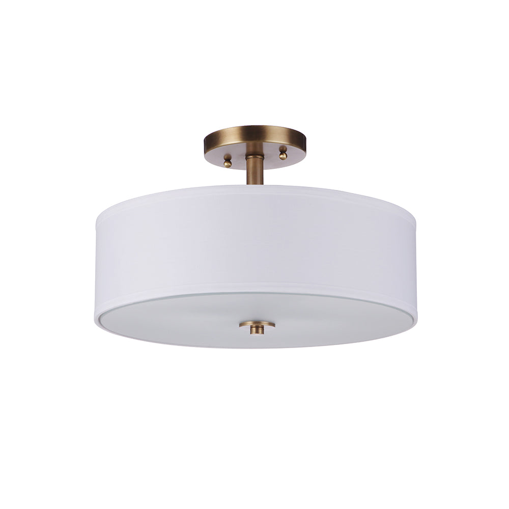 Amie Four Light Semi Flush Mount Ceiling Light Fixture - Polished Brass Finish for Dining Room, Bedroom, or Hallway Lighting