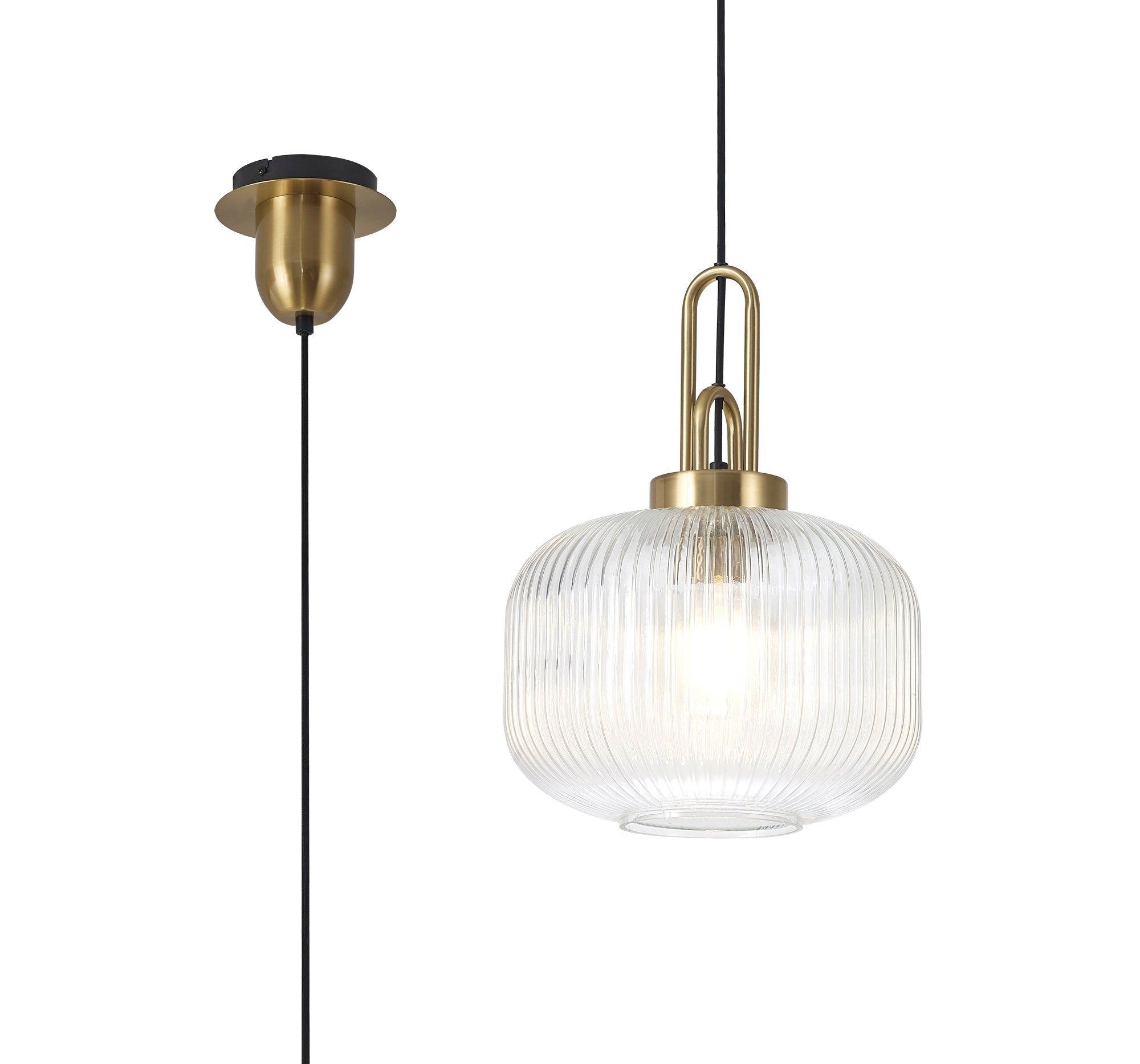 Clear/Brass Gold