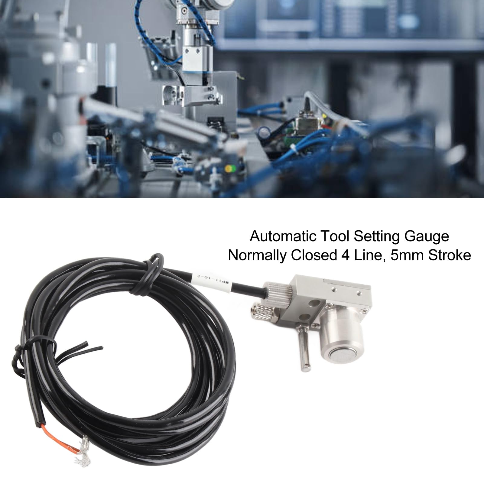 DC24V Automatic CNC Tool Setting Gauge - High Accuracy Normally Closed Tool Setter for CNC Engraving Machines | Precision Pressure Gauge Accessories for Metalworking & Woodworking