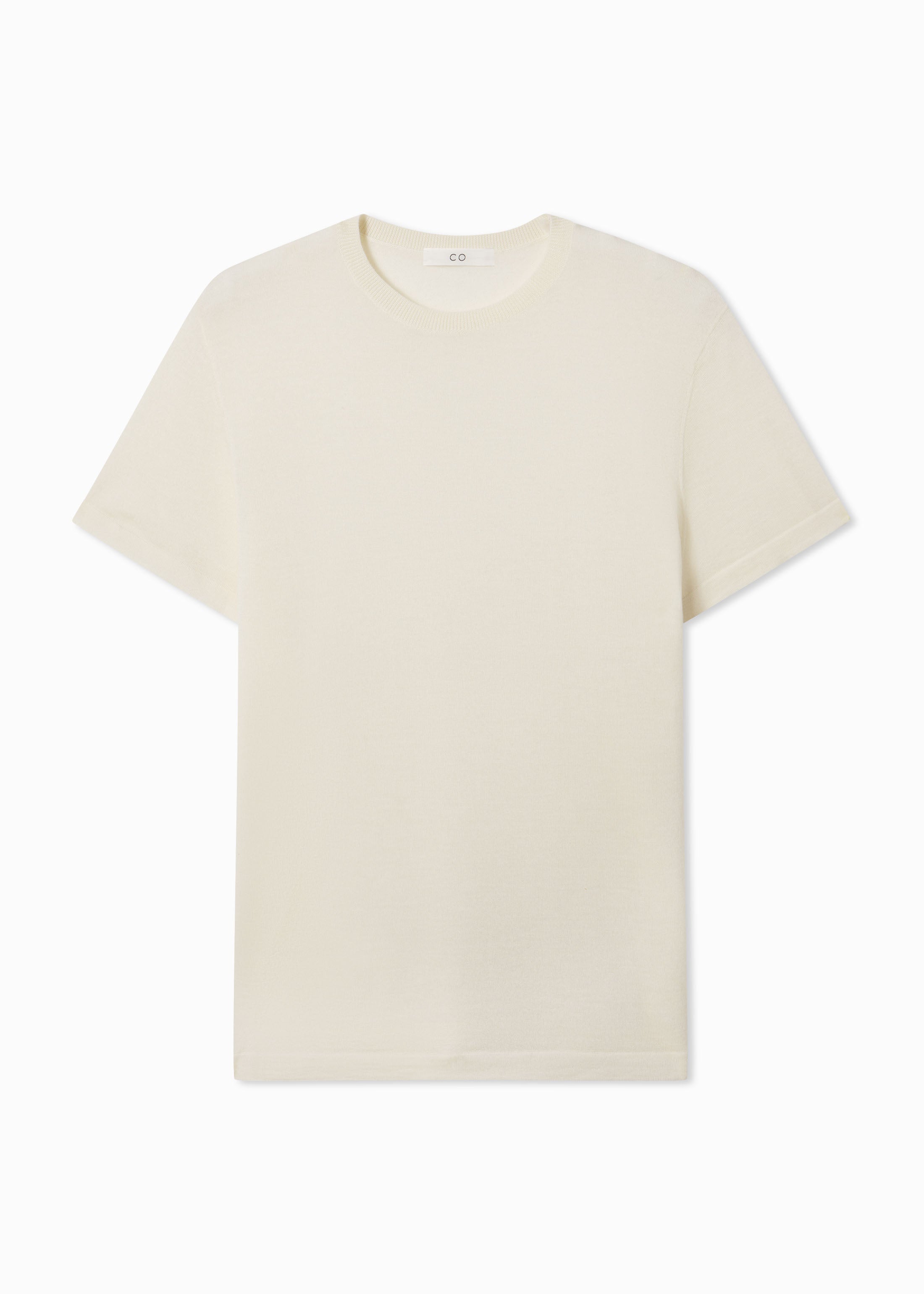 Luxury Fine Cashmere T-Shirt for Women & Men - Soft Ivory Knit Top for Casual & Business Wear - Perfect for Office, Travel & Everyday Comfort