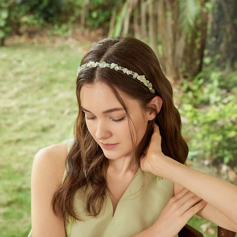 Premium Jasmine Headband for Women - Soft & Comfortable Hair Accessory for Yoga, Running, Workouts & Everyday Style