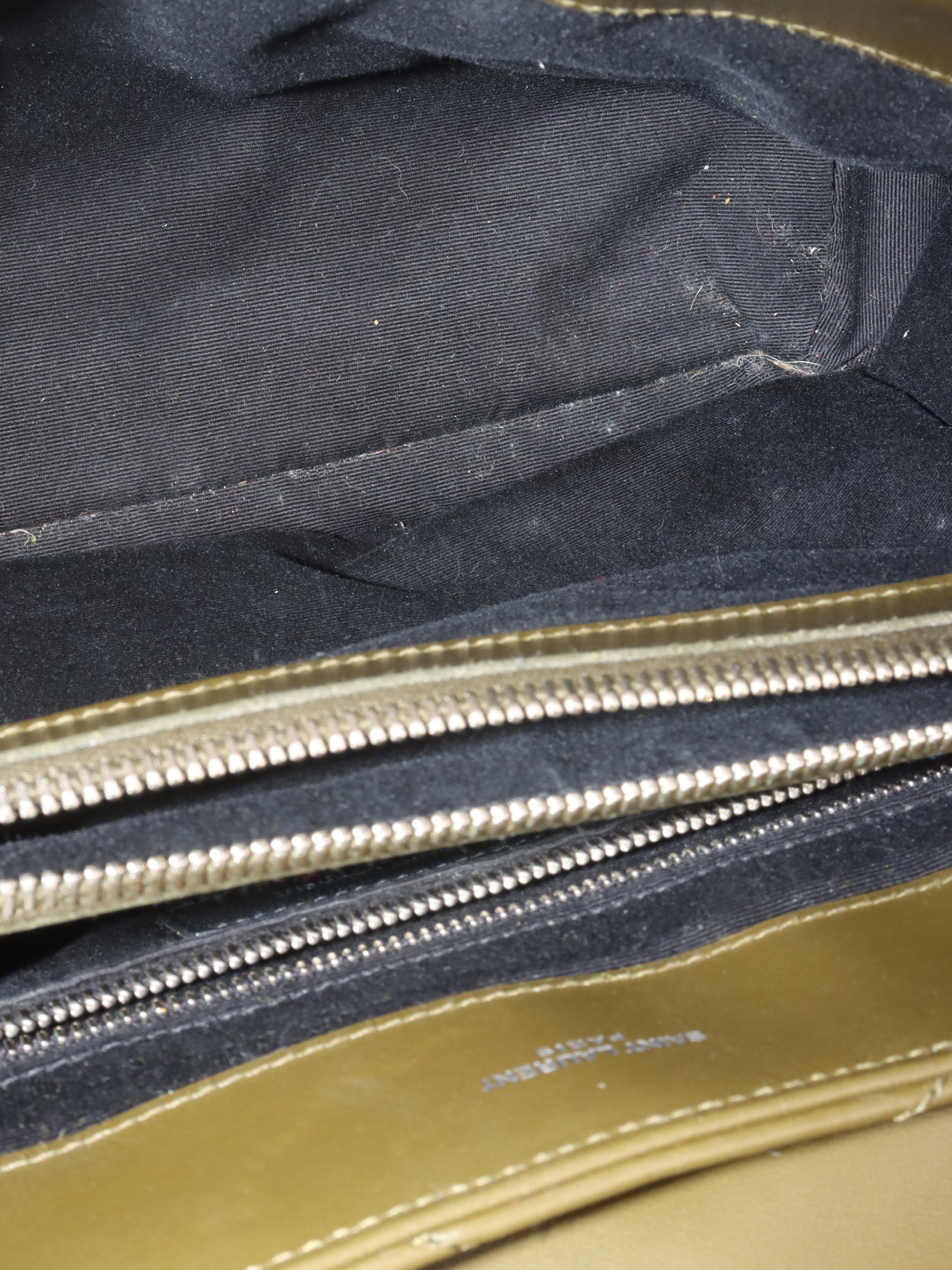 Saint Laurent Khaki Medium Loulou Bag - Luxury Designer Shoulder Bag for Women | Perfect for Work, Travel & Evening Events