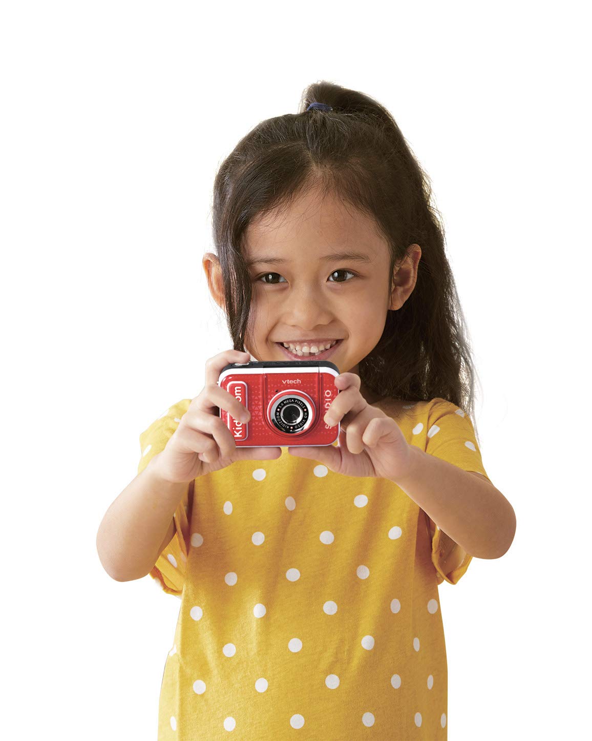 VTech KidiZoom Studio Kids Digital Video Camera (Red) - Rechargeable Battery, Fun Games & Special Effects - Perfect Gift for Boys & Girls Ages 5+ - Great for Travel, Birthday Parties & Creative Play